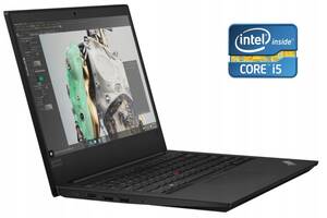 Ультрабук Lenovo ThinkPad E490 / 14' (1920x1080) IPS / Intel Core i5-8265U (4 (8) ядра по 1.6 - 3.9 GHz) / 8 GB DDR4...