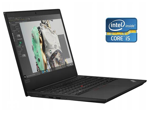 Ультрабук Lenovo ThinkPad E490 / 14' (1920x1080) IPS / Intel Core i5-8265U (4 (8) ядра по 1.6 - 3.9 GHz) / 8 GB DDR4...