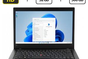 Ультрабук Lenovo ThinkPad L480 / 14' (1920x1080) IPS / Intel Core i7-8550U (4 (8) ядра по 1.8 - 4.0 GHz) / 32 GB DDR4...