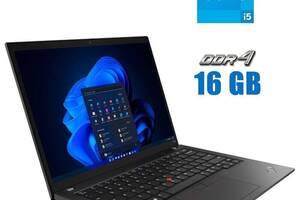 Ультрабук Lenovo ThinkPad T14s Gen 1 / 14' (1920x1080) IPS / Intel Core i5-10210U (4 (8) ядра по 1.6 - 4.2 GHz) / 16...