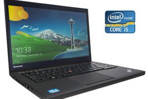 Ультрабук Lenovo ThinkPad T440s / 14' (1600x900) TN / Intel Core i5-4210U (2 (4) ядра по 1.7 - 2.7 GHz) / 8 GB DDR3 /...