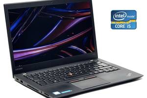Ультрабук Lenovo ThinkPad T460s / 14' (1920x1080) IPS / Intel Core i5-6200U (2 (4) ядра по 2.3 - 2.8 GHz) / 8 GB DDR4...