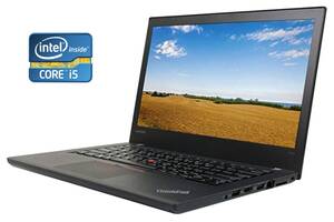 Ультрабук Lenovo ThinkPad T470 / 14' (1920x1080) IPS / Intel Core i5-6300U (2 (4) ядра по 2.4 - 3.0 GHz) / 16 GB DDR4...