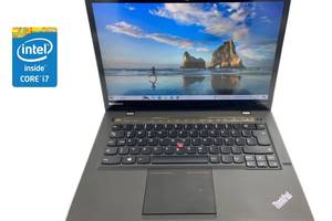 Ультрабук Lenovo ThinkPad X1 Carbon / 14' (1920x1080) IPS / Intel Core i7-4600U (2 (4) ядра по 2.1 - 3.3 GHz) / 8 GB...