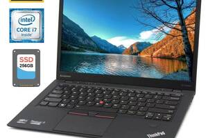 Ультрабук Lenovo ThinkPad X1 Carbon (4th Gen) / 14' (1920x1080) IPS / Intel Core i7-6600U (2 (4) ядра по 2.6 - 3.4 GH...