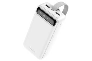 УМБ повербанк 30000mAh Power Bank BOROFONE BJ14B White + фонарь