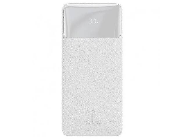 УМБ Power Bank BASEUS Bipow PPDML-N02 30000mAh 2USB Type-C PD QC 20W 3A белый