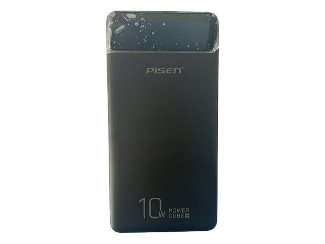 УМБ Power Bank Pisen Cube+ 10000mAh повербанк внешний аккумулятор Black (11231-hbr)