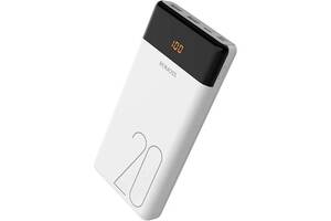 УМБ Power Bank Romoss LT20 20000mAh повербанк с экраном White (11240-hbr)