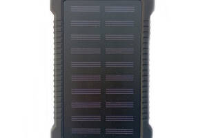 УМБ Power Bank Solar 10000mAh повербанк с солнечной панелью и фонариком Black (11228-hbr)