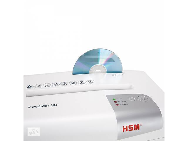 Знищувач документів HSM shredstar X8 4.5x30 (4026631057738)