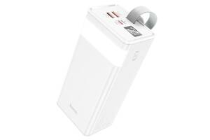 Универсальная мобильная батарея Hoco J86 Powermaster 40000mAh LED PD 20W / USB QC22.5W /Type-C to Micro 3A White