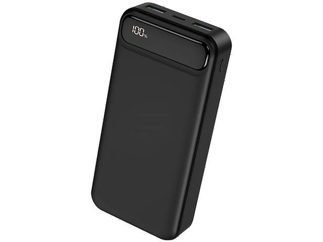 Универсальная мобильная батарея (УМБ) повербанк Power Bank XO PR136 2USB+Type-C 20000mAh черный (ЦУ-00033774_1105)