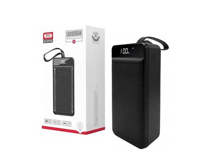 Универсальная мобильная батарея XO PR158 PD20W+QC22.5W 50000 mAh Черный (MAW-45514_2509)