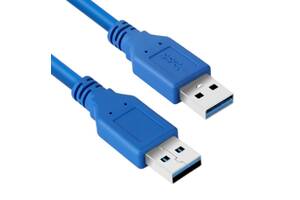 USB 3.0 AM/AM (папа-папа) 0,3 м синий