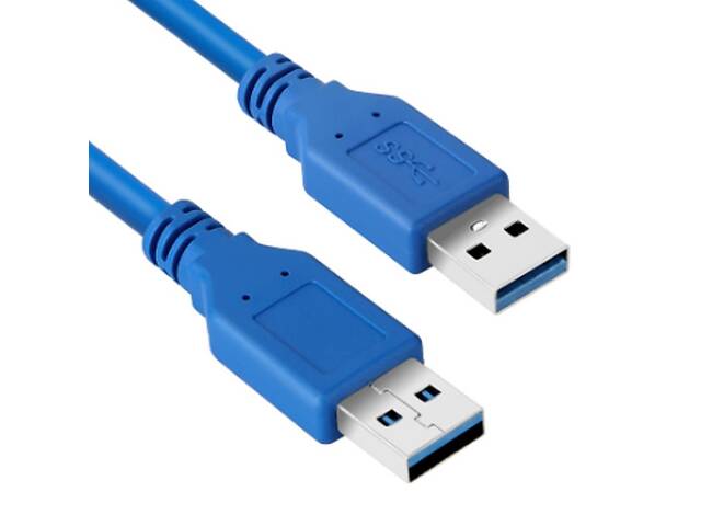 USB 3.0 AM/AM (папа-папа) 0,6 м синий
