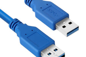 USB 3.0 AM/AM (папа-папа) 1,5 м синий