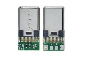 USB 3.1 Type-C Штекер разъем папа 24 Pin