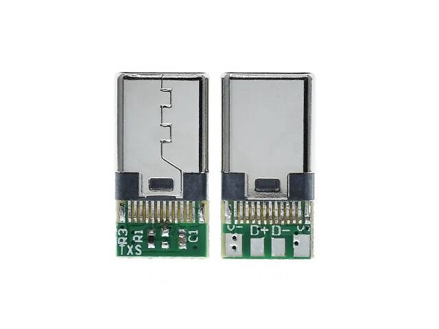 USB 3.1 Type-C Штекер разъем папа 24 Pin