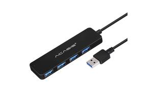 USB hub Acasis AB3-L42 на 4 порта USB 3.0 Черный