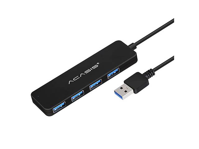 USB hub Acasis AB3-L42 на 4 порта USB 3.0 Черный