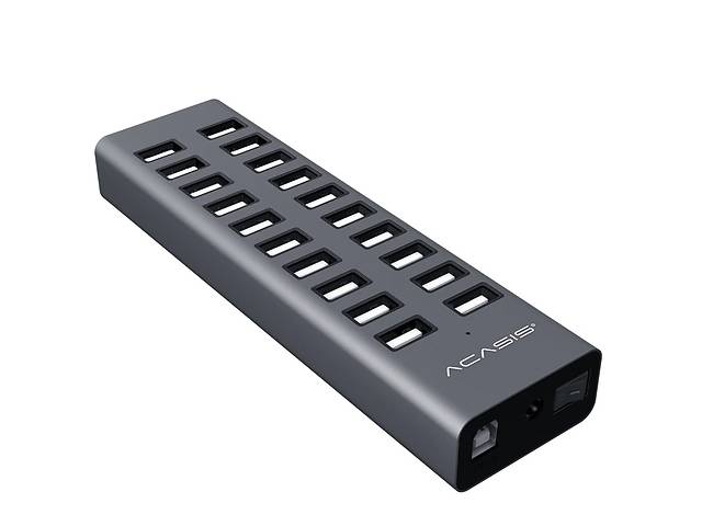 USB hub Acasis H037 на 20 USB портів (Сірий)