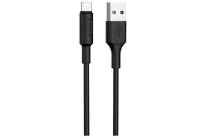 Кабель Hoco X25 Soarer USB to Type-C 2A 1m Black (Код товара:14139)
