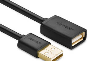USB кабель удлинитель Ugreen USB 2.0 US103 AM / AF штекер - гнездо 2 м Черный (10316)