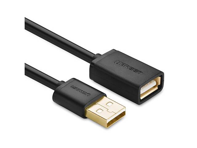USB кабель удлинитель Ugreen USB 2.0 US103 AM / AF штекер - гнездо 2 м Черный (10316)
