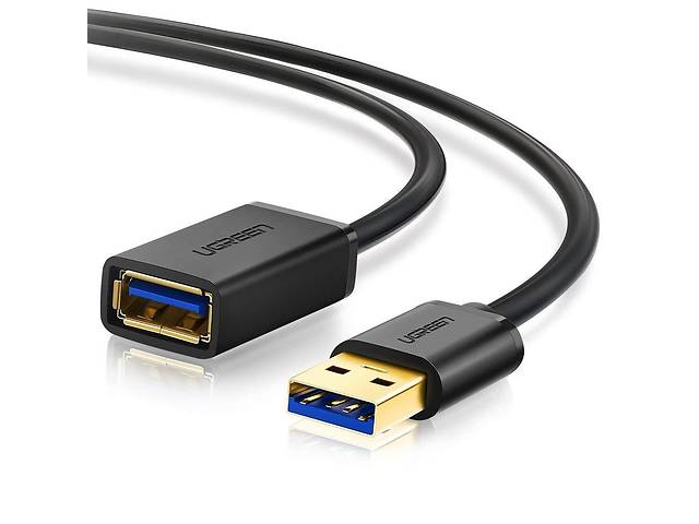 USB кабель удлинитель Ugreen USB 3.0 US129 AM / AF штекер - гнездо 1.5 м Черный (30126)