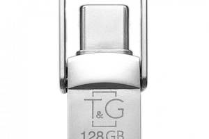 USB-накопитель T&G Type-C 128Gb Metal 104 USB Flash Drive 3.0 128 Гб Steel