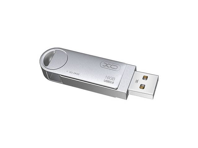 USB-накопитель XO DK02 128Gb USB Flash Drive 3.0 128 Гб Steel