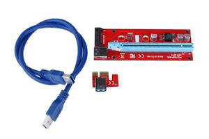 USB Riser райзер rizer x1-x16 SATA 60см #100428