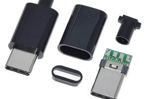 USB Type-C Штекер разъем папа сборной