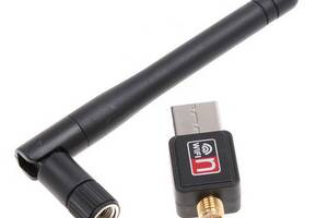 USB WIFI адаптер сетевой с антенной 2 Dbi MT 7601, RTL 8188 #100111