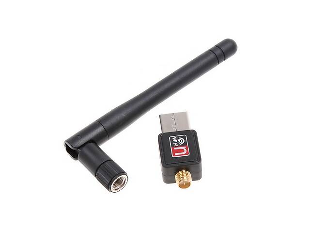 USB WIFI адаптер сетевой с антенной 2 Dbi MT 7601, RTL 8188 #100111