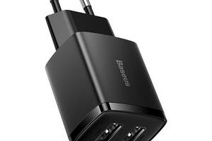 Usb зарядка Baseus CCXJ010201 2USB 2.1A Black N