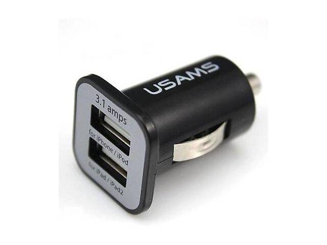 USB зарядка в авто прикуриватель 2,1А #100266