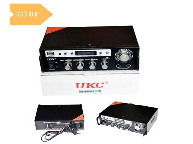 Усилитель звука и мощьности XPRO SN 555 BT с радио и Bluetooth +модуль Karaoke (SN 555 BT_599)