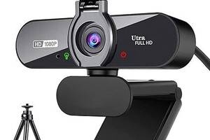 Веб-камера ARVIEMI Pro HD 1080P со стереомикрофоном, , защитная крышка, штатив,