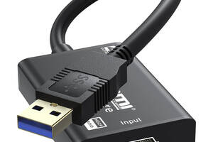 Внешняя карта видеозахвата для стримов / записи экрана / для ноутбука / ПК Addap VCC-05 HDMI - USB Black (0311)