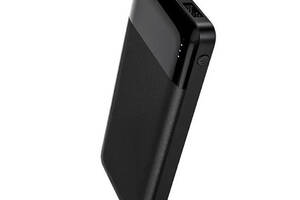Внешний аккумулятор Power Bank Hoco J72 на 10000mAh USB/Type-C 2USB Led индикатор черный