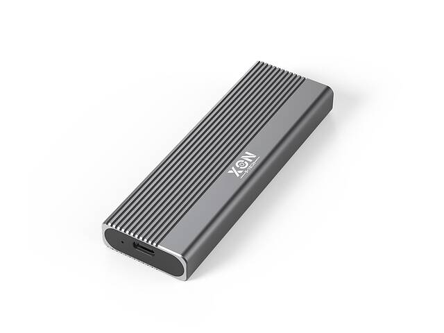 Внешний карман XON MemoryCase для M.2 NVMe (PCIe) / NGFF (SATA) USB 3.1 Type-C Серый (XSC1C13NN1MG 6242)