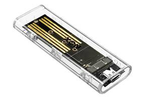 Внешний карман XON MemoryCase для M.2 NVMe (PCIe) / NGFF (SATA) USB 3.1 Type-C Прозрачный (XSC2C13NN1PT 6310)