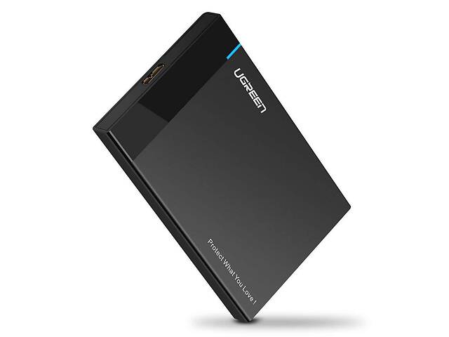 Внешний корпус для жесткого диска Ugreen US221 (HDD/SSD карман) SATA 2.5' USB 3.0 (Черный)