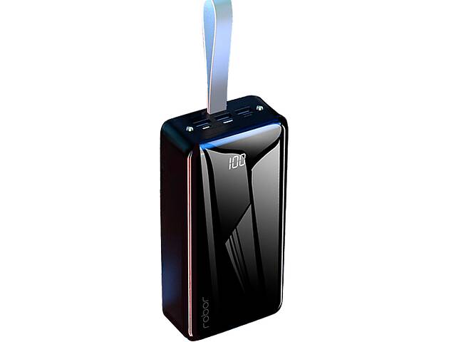 Внешний портативный аккумулятор (повербанк) Power Bank Robor R750+ 50000 mAh черный (R750+_2350)