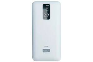Внешний портативный аккумулятор (повербанк) Sertec Power Bank TX23 20000 mAh (White) белый (TX23_880)