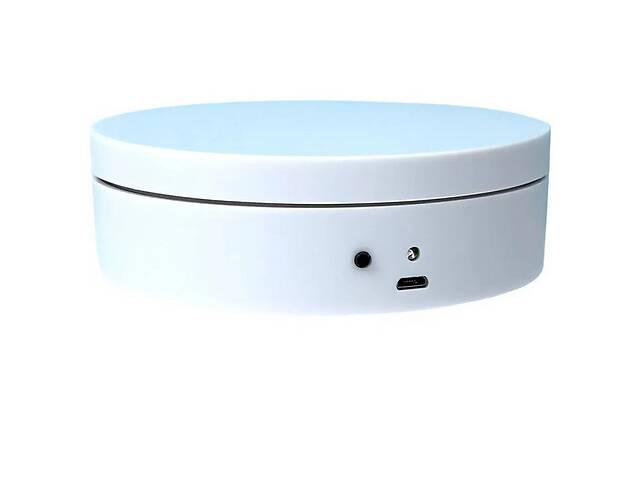 Вращающийся стол для предметной съемки CNV Mini Electric Turntable 12 см White N