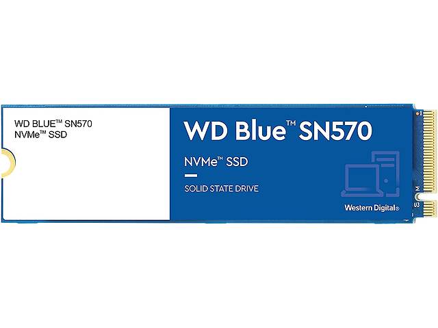 WD Твердотільний накопичувач SSD M.2 Blue SN570 250GB NVMe PCIe 3.0 4x 2280 TLC