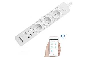 Wifi розетка умная на 3 штекера + 4 USB порта 2500 Ватт Zeoota PS022, Iphone & Android App